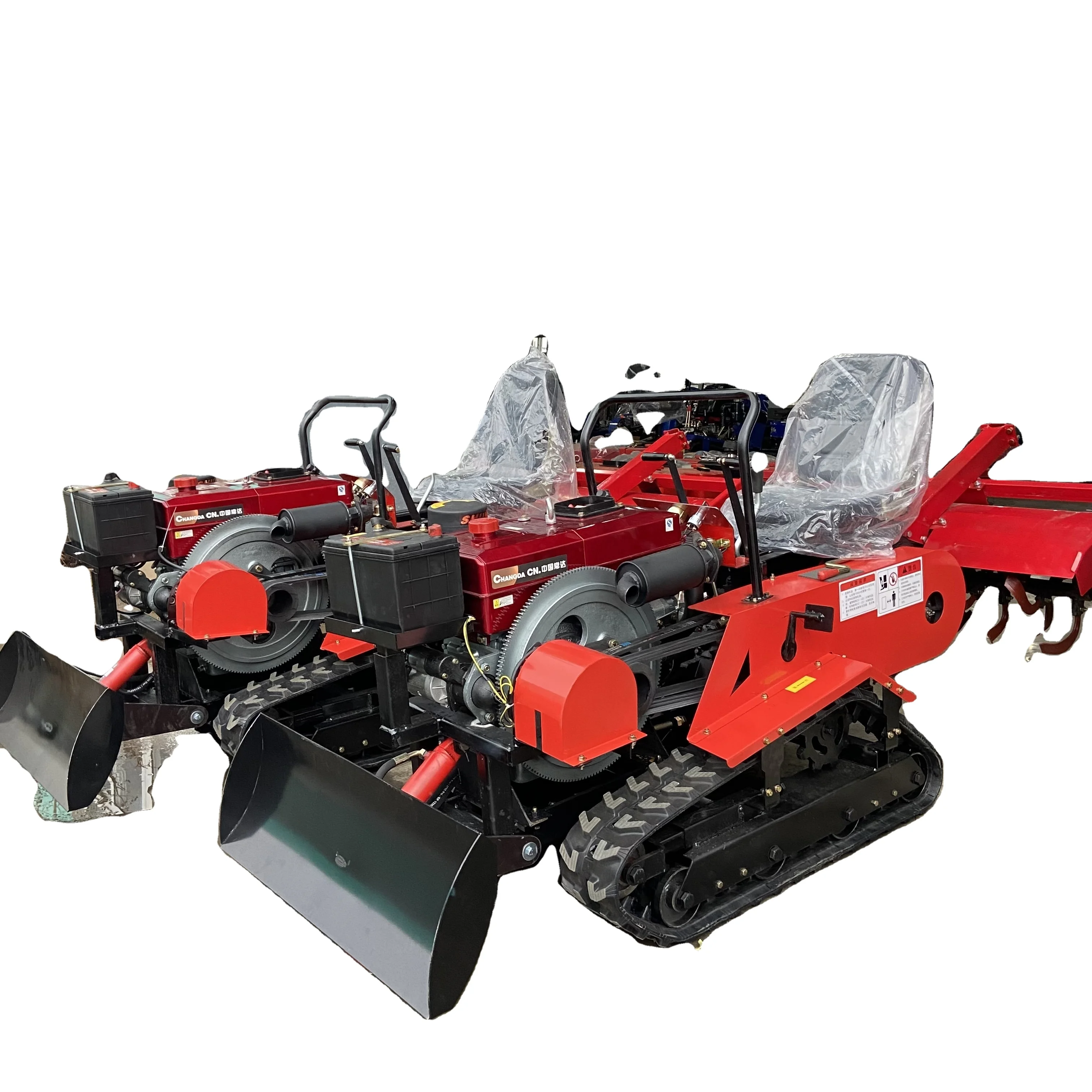 Hot Sale Mini 25Hp/30Hp/35Hp/40Hp/50Hp/80Hp Rotary Multi-Function Garden Cultivator Crawler Micro Tiller Factory Supply