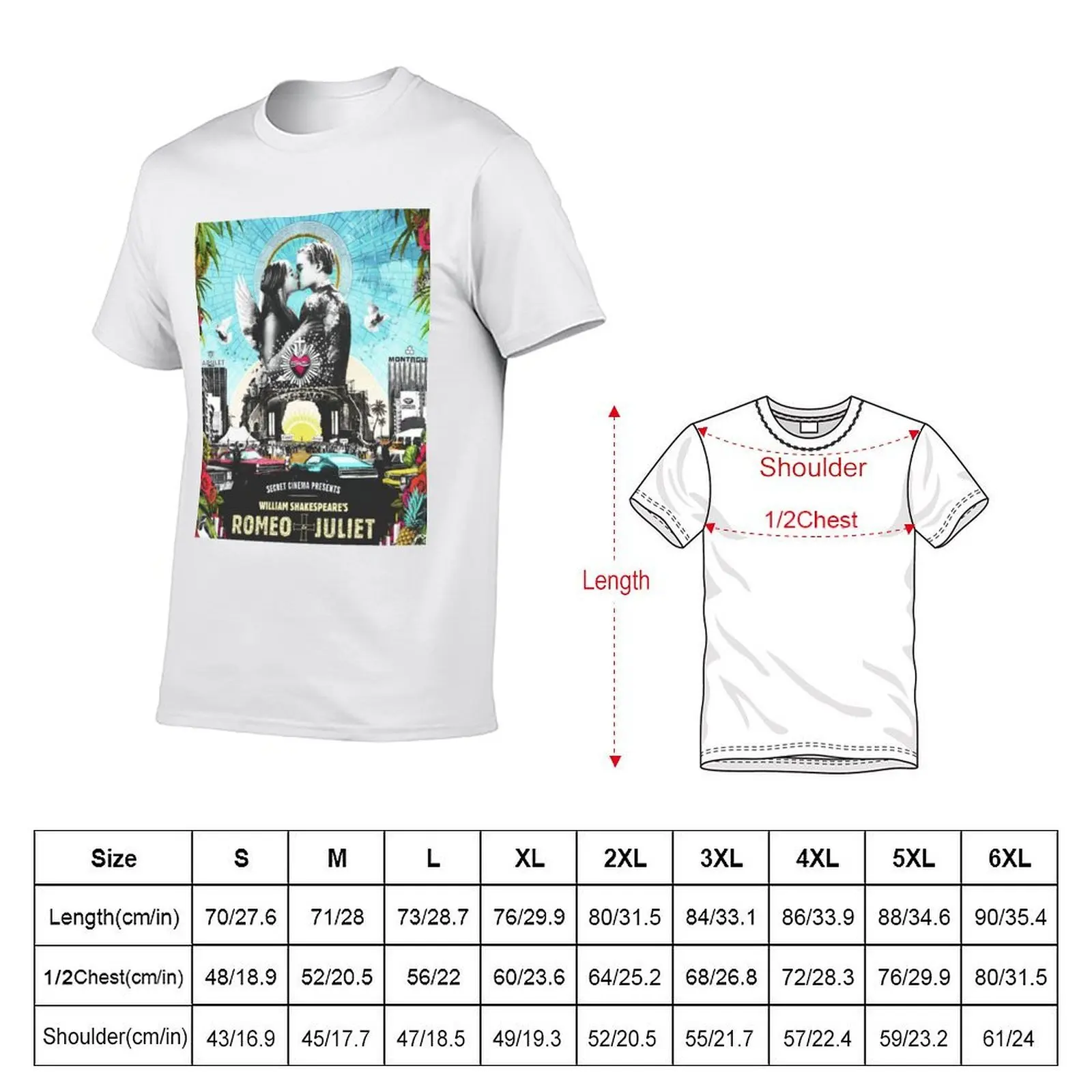 Romeo and Juliet T-Shirt man tshirt man t shirts cotton t shirts for man cotton soft T-shirt