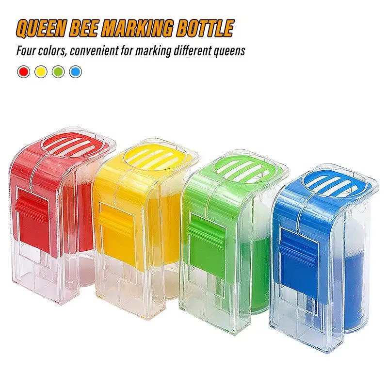 【AB1】Queen Bee Marking Bottle Plastic Plastic Marking Cage Bee Catcher Marker Tool For Beekeeping Apiculture Supplies{H}