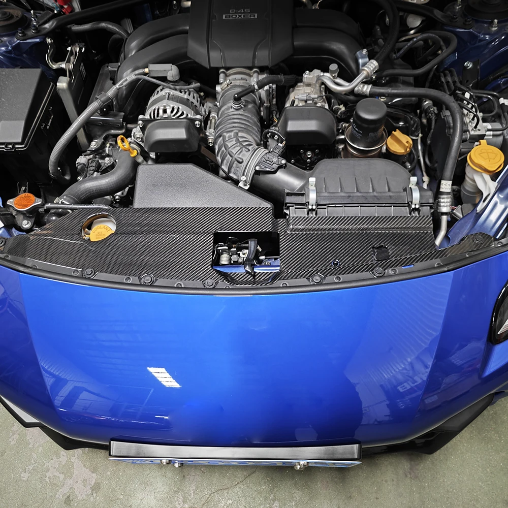 

Для Toyota GR86 для Subaru BRZ 2022up, сухая перегородка двигателя из углеродного волокна, перегородка, накладка панели радиатора