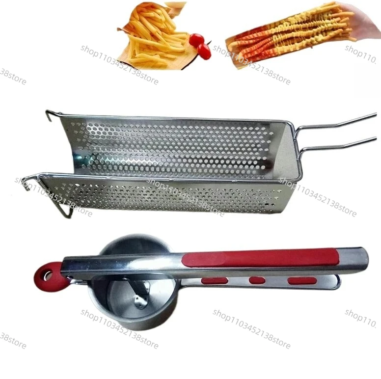 Popular Snack Super Long Fries Chip Maker Dispenser Long Potato Forming Machine Fries Presser Machine Long Potato Machine