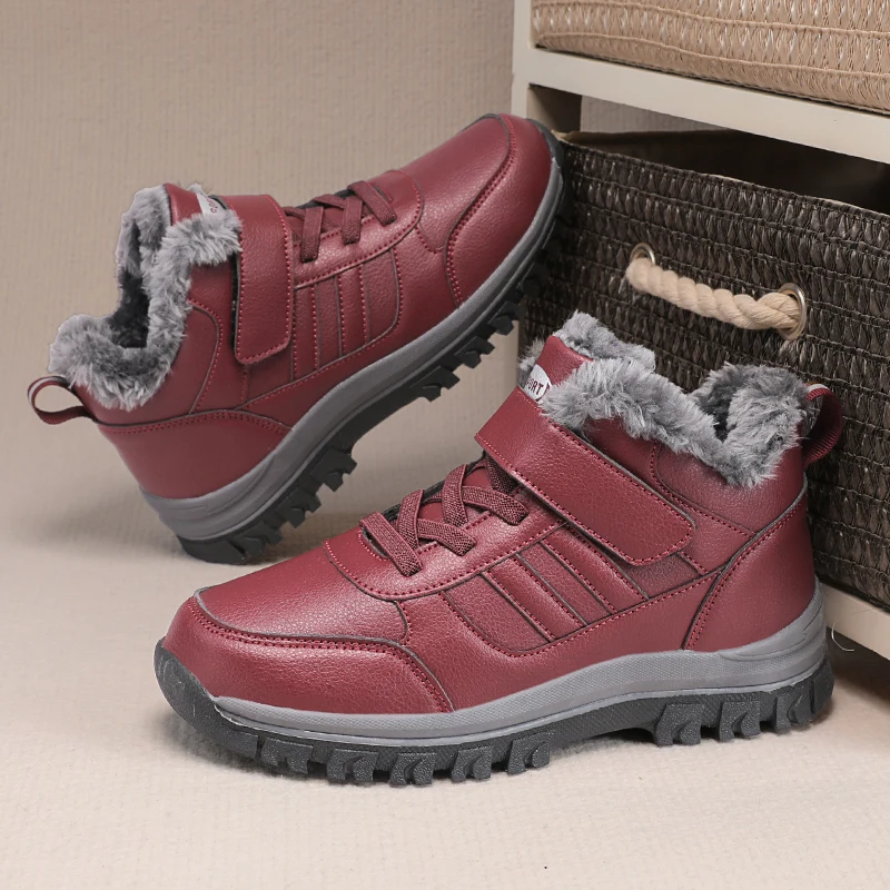 

ELUVA/мужские непромокаемые зимние ботинки, зимние термосапоги, противоскользящая теплая уличная обувь, легкая походная термообувь для мужчин