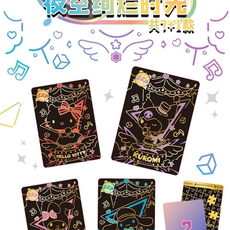 KABAO Original Anime Sanrio Familie Kuromi Hello Kitty My Melody Glänzende Sammelkarten Spielkarten Spielzeug – Detail 40