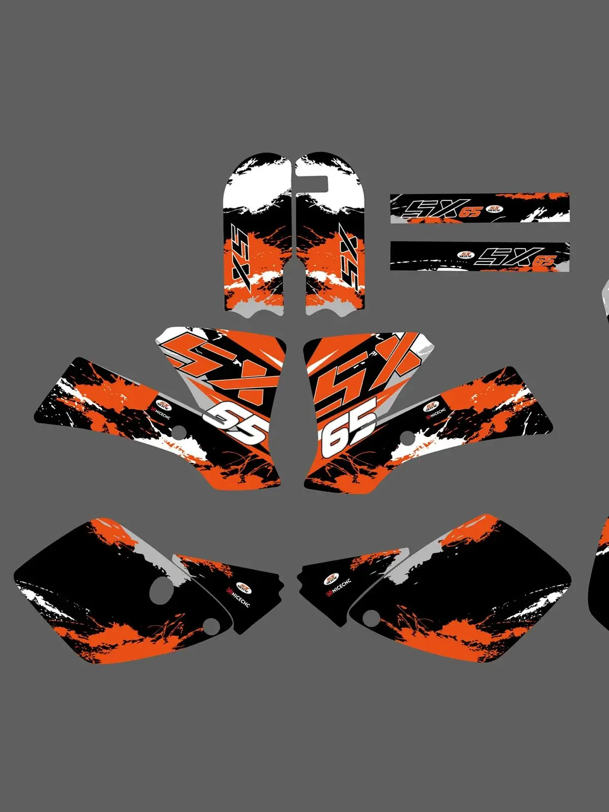 NICECNC Voor KTM SX65 SX 65 2002 2003 2004 2005 2006 2007 2008 Motorcycle Kuip Grafische Achtergrond Decals Sticker Aanpassen - afbeelding 2