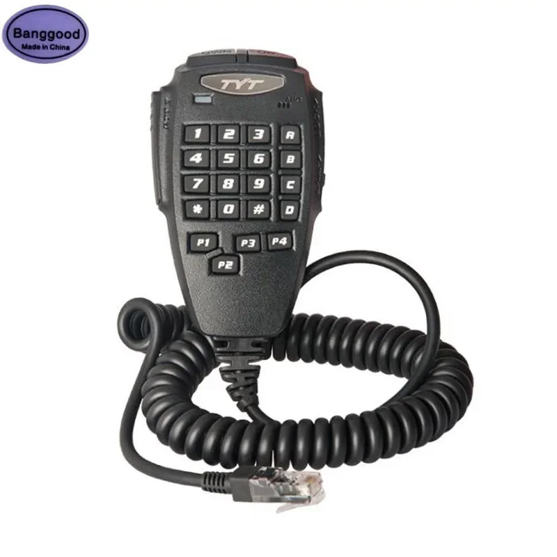 TYT Speaker MIK PTT mikrofon asli, untuk TYT TH-7800 TH7800 TH9800 TH-9800 Plus Quad Band 50W Radio mobil Walkie Talkie