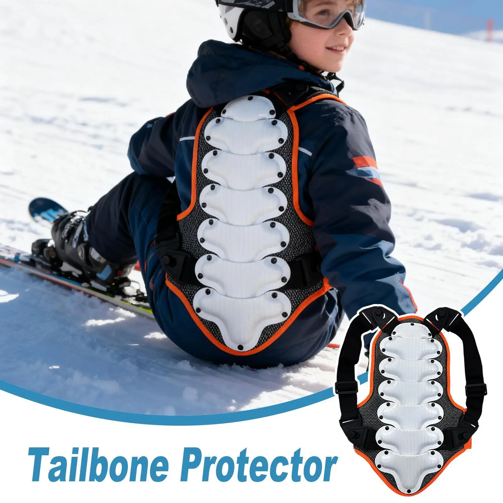 Tailbone Protector Spine Protection Fall Prevention Hip Pads Volleyball For Cycling Snowboarding Skateboarding Horseback Riding