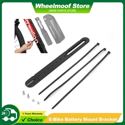 Electric Bike Battery Bracket, Aluminum Alloy E-Bike Battery Box Bracket Mount for Hailong Polly Shark Bicycle Mount Holder