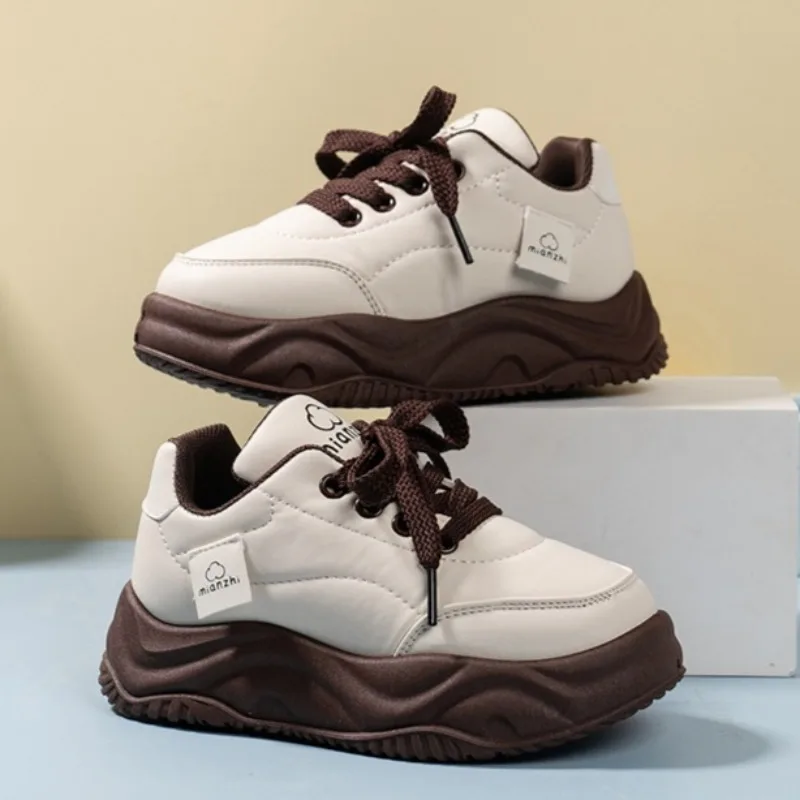 

Kids Sneakers Children 2025 Round Toe Platform Comfortable Flats Shoes Tennis Female Casual Sneaker New Creepers Sports Shoes