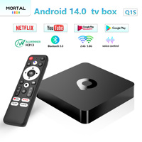 Mortal Q1S Android 14.0 TV Box Smart TV Box With Netflix Google Chromecast Voice 4K Support WiFi 2.4G/5G BT 5 16GB Smart TV Box