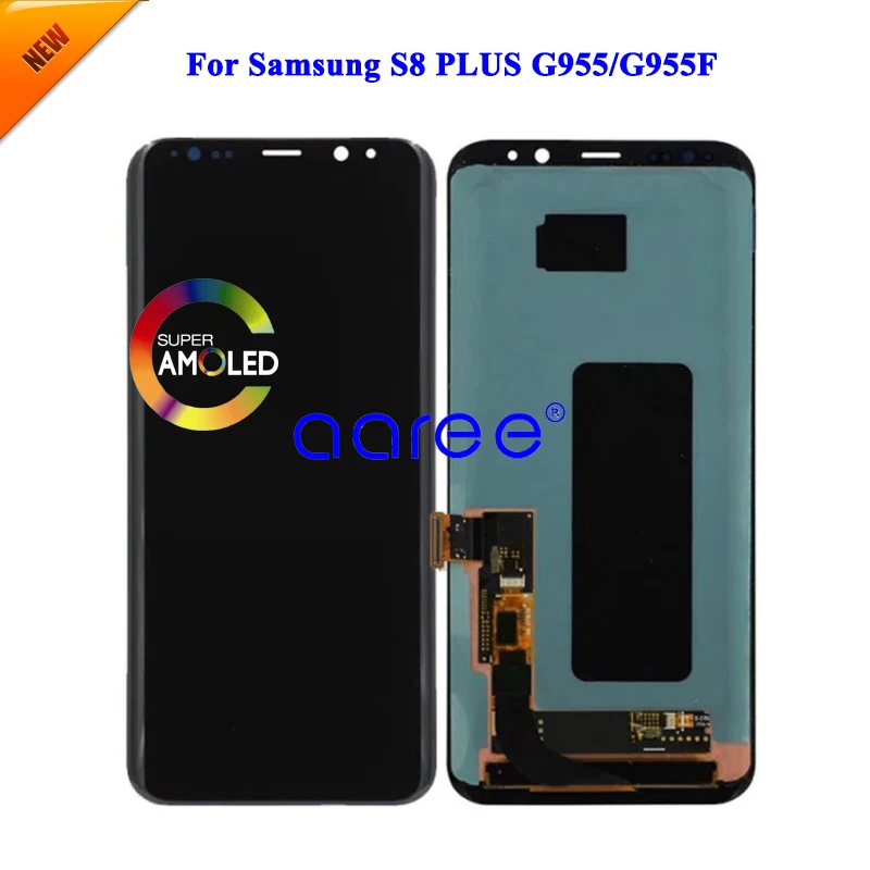 Super AMOLED Refurbished  LCD For Samsung S8 PLUS LCD G955F LCD For Samsung S8 Plus LCD Screen Touch Digitizer Assembly