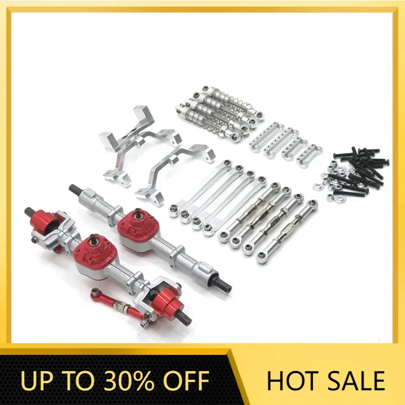 

Metal Upgrade Front and Rear Axle Assembly Tie Rod Shock Absorber Kit for MN 1/12 D90 D91 D96 MN98 99S RC Car Parts