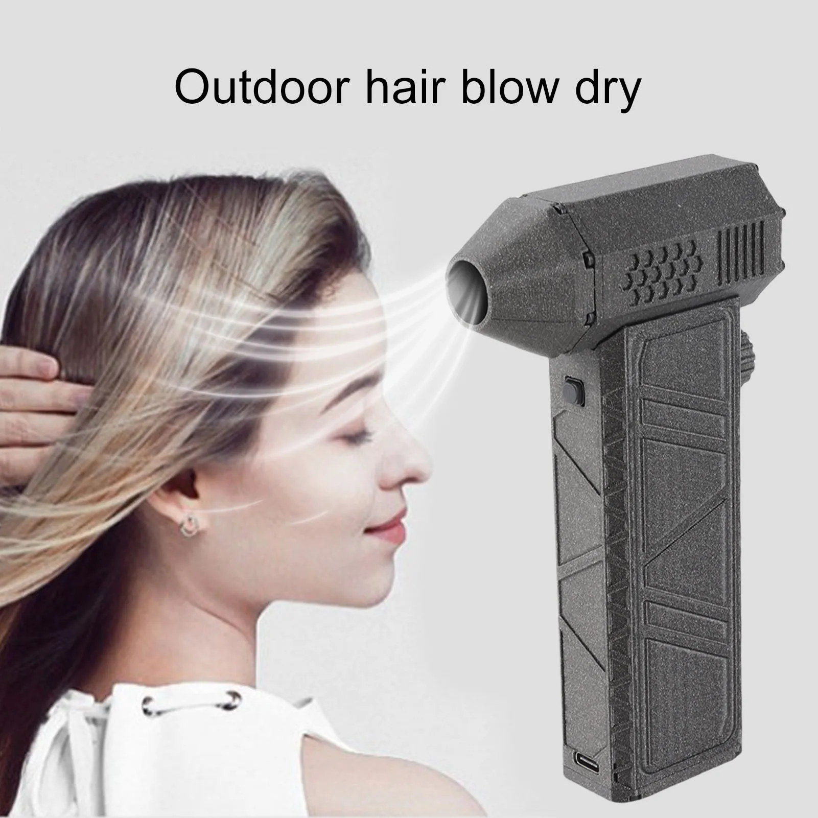 

Сухой вентилятор из алюминиевого сплава, электронный вентилятор, 300000 об/мин, интерфейс типа C, бесступенчатая регулировка скорости для наружного применения