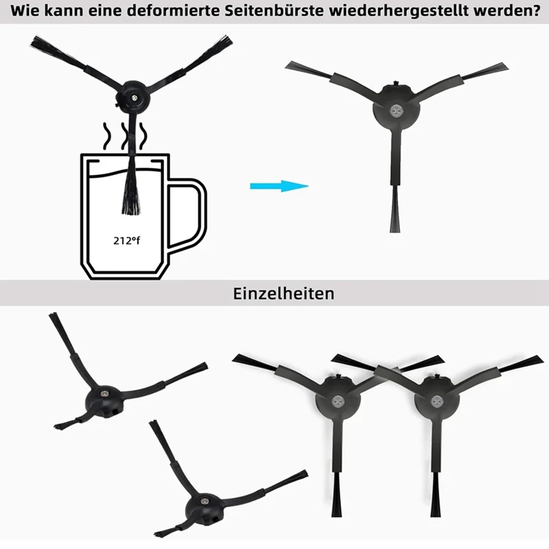 قطع غيار لـ Roborock ، فرش جانبية رئيسية ، قماش ممسحة ، فلاتر HEPA ، قطع غيار لـ S8 Pro Ultra S8 +