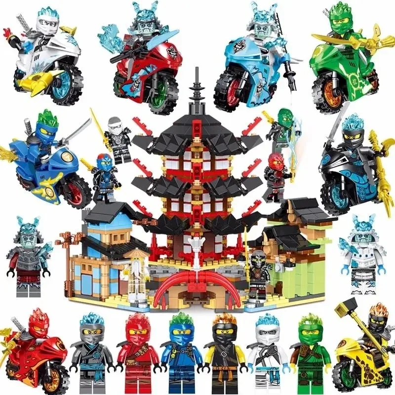 Monastery of Spinjitzu Airjitzu Temple Dragon Building Block Christmas Gifts Toys for Children