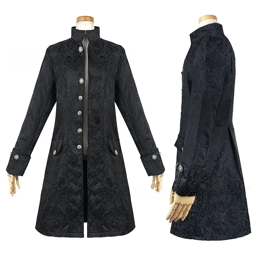 Manteau long médiéval pour homme, style rétro, costume d'Halloween, Sweet Da Da, vêtements de cosplay pour homme