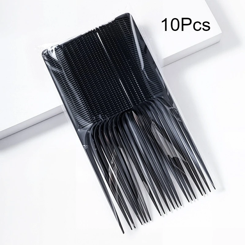 10Pcs Pro Pointed Tail Salon Hairdressing Hair Styling Anti-static Comb Hair Brush Plastic Pin Rat Tail Combs Barber Accessories