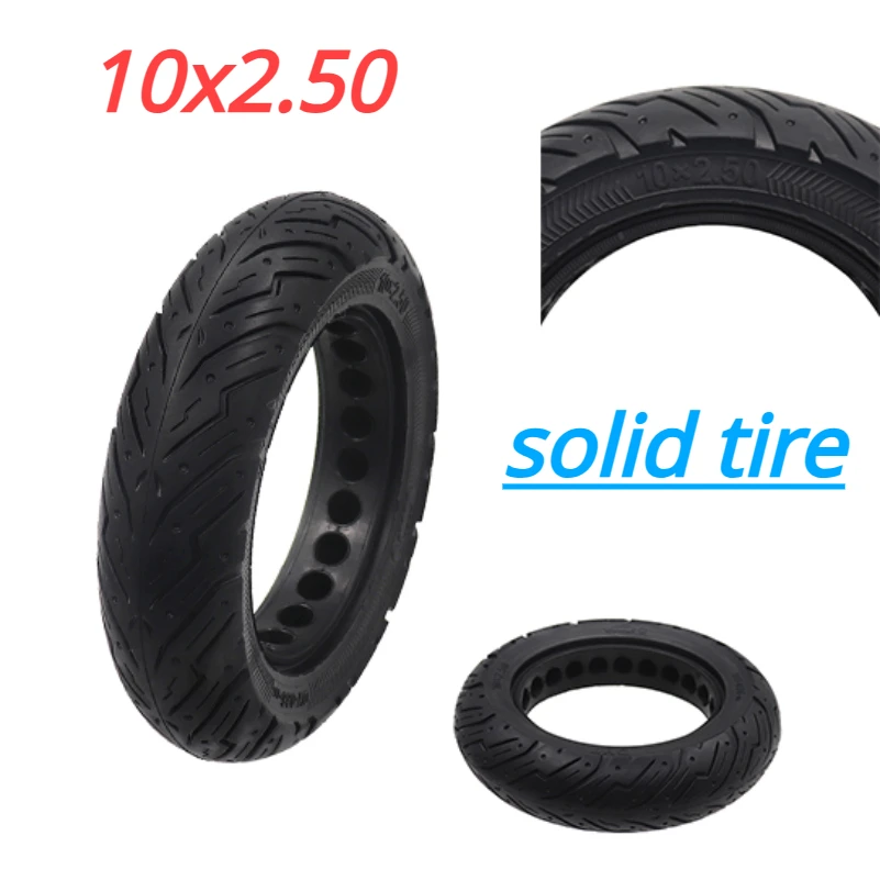 10x2.50 honeycomb solid tire, 10 inch electric scooter, high elasticity rubber tire, anti puncturing and wear-resistant