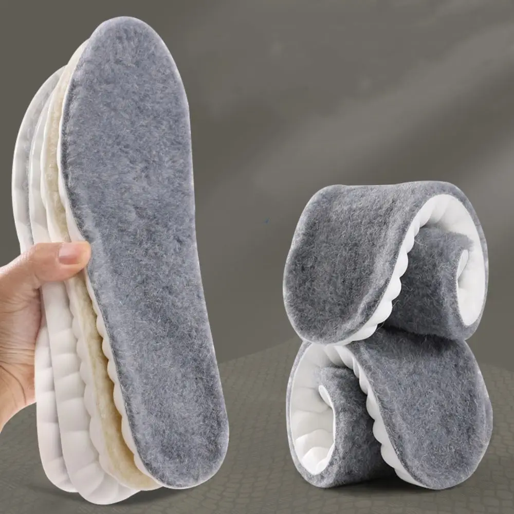 

2PCS High Quality Cashmere Snow Boots Padding Plush Thicken Thermal Shoe Pads Plush Insoles Winter