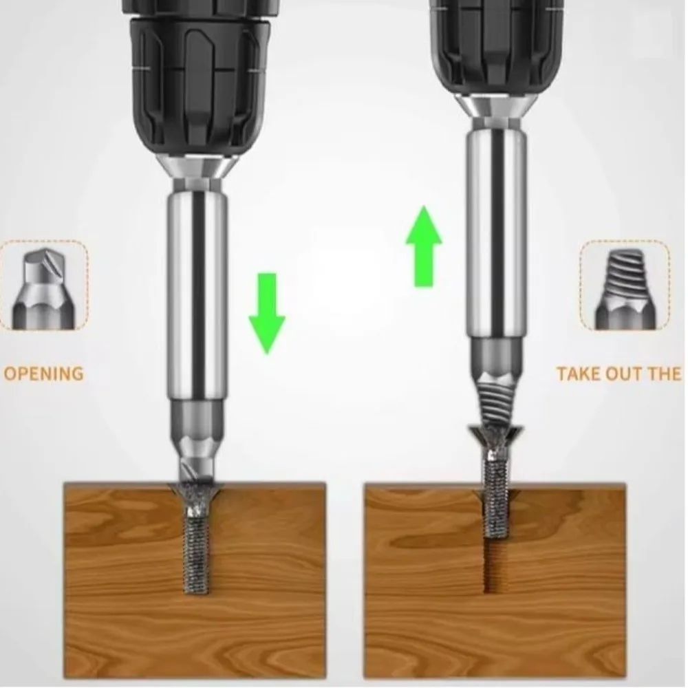 33 Piece Set High Speed Steel Damaged Screw Extractor Magnetic Holder Drill Bits Design Stubborn Screw Tool Case Included