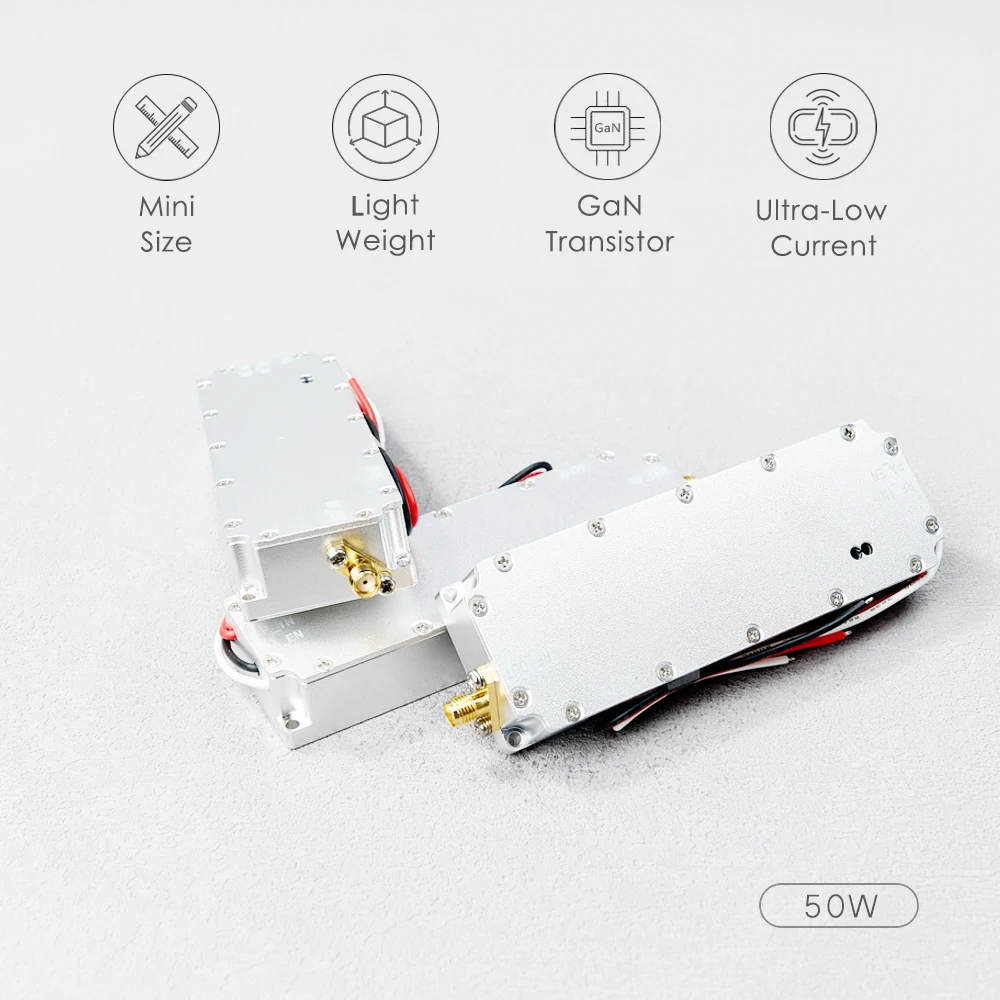 50W RF High Power Amplifiers wireless Signal Extender Sweep Signal Source For GaN Module