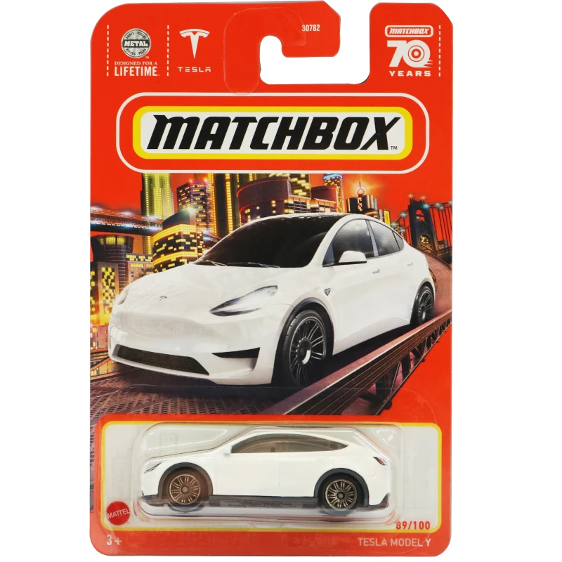 Original Matchbox Car City Hero Alloy Diecast Engineering Vehicle Model 1/64 Chevrolet Tesla Nissan Mazda Boys Toys for Kid Gift