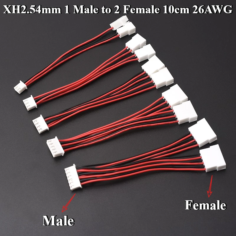 

Fan Cable GPU XH2.54mm 2/3/4/5/6/7/8Pin 1 To 2 Way CPU 2/3/4/5/6/7/8P PWM Fan Connector Cable Lead Y Splitter Split Two Fan Line