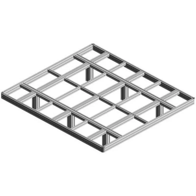 Suspended bed aluminum profile, double tatami aluminum alloy bed