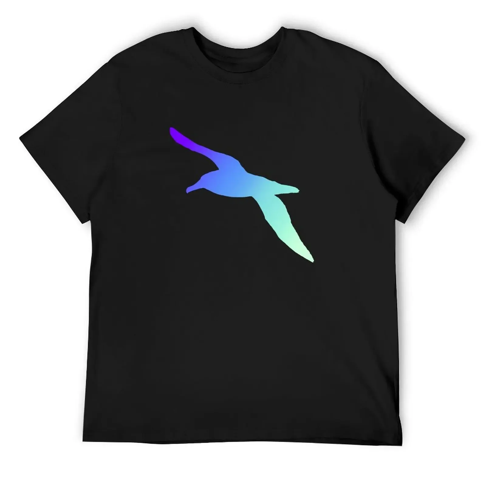 

Albatross Silhouette- Colorful Gradient 7 T-Shirt plain boys animal print custom t shirt mens graphic t-shirts hip hop