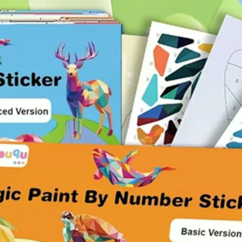 3D geometrische collage educatief speelgoed voor kinderen Cartoon stickers Beginnersknutselset voor kinderen