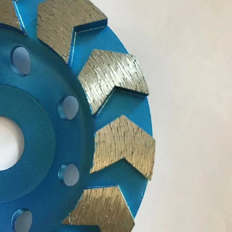 

11-Teeth 100mm Threaded Diamond Cup Wheel High Hardness Abrasive Grinding Tool for Granite Marble Stone Polishing and Grinding