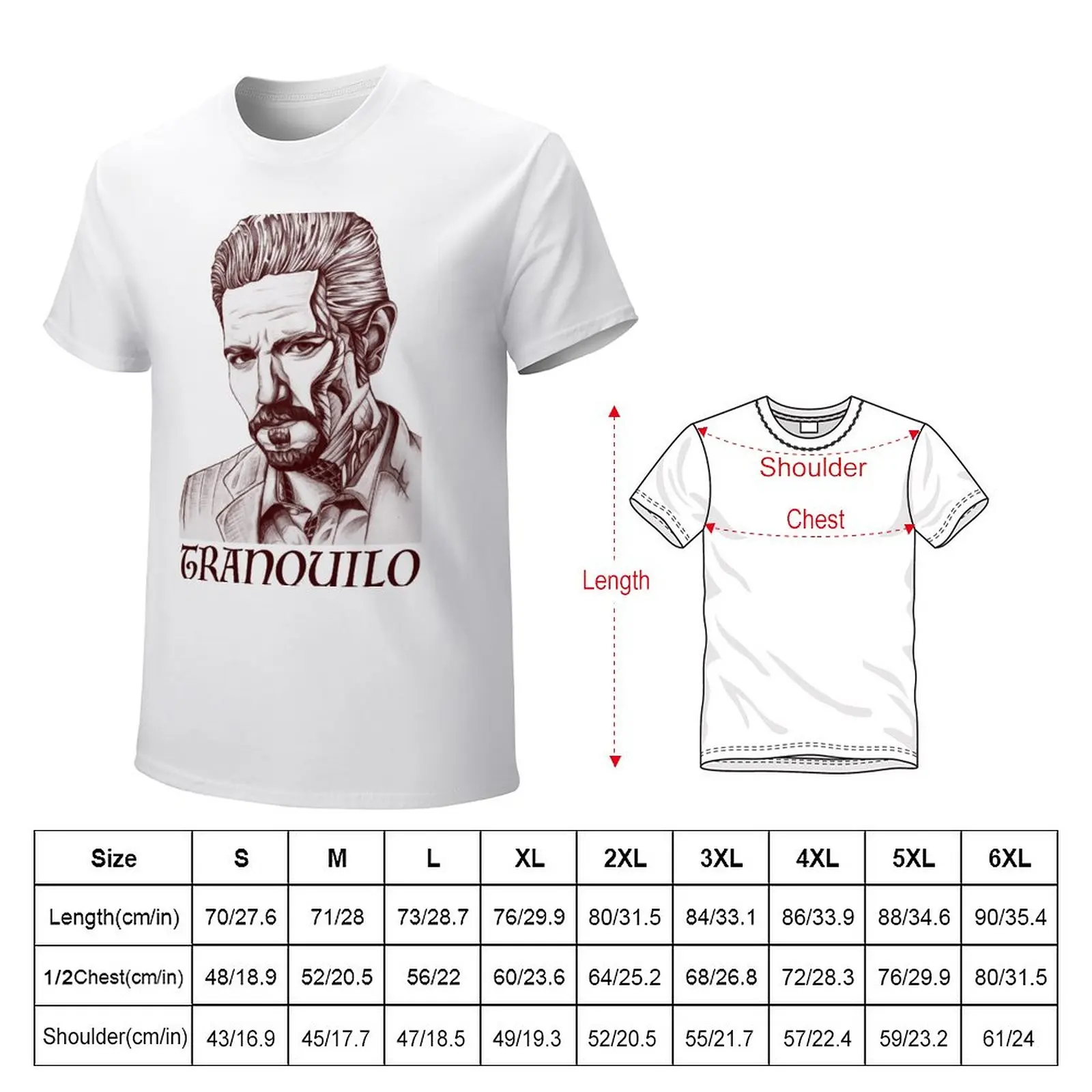 Tranquilo T-Shirt for a boy graphics cute tops T-shirts for men cotton