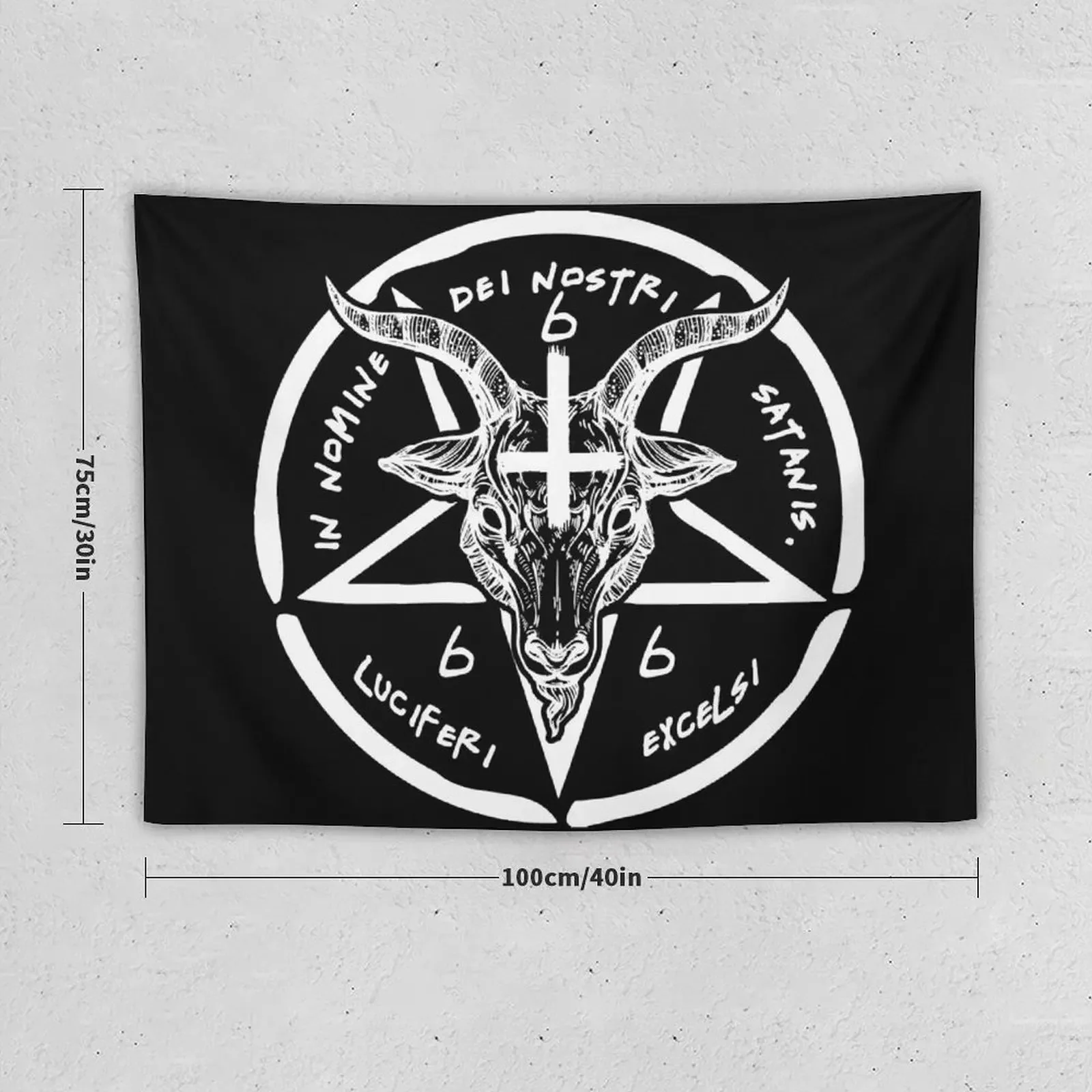 BAPHOMET - SIGIL OF SATAN - THE OCCULT Tapestry Cute Decor For Bedroom Tapestry