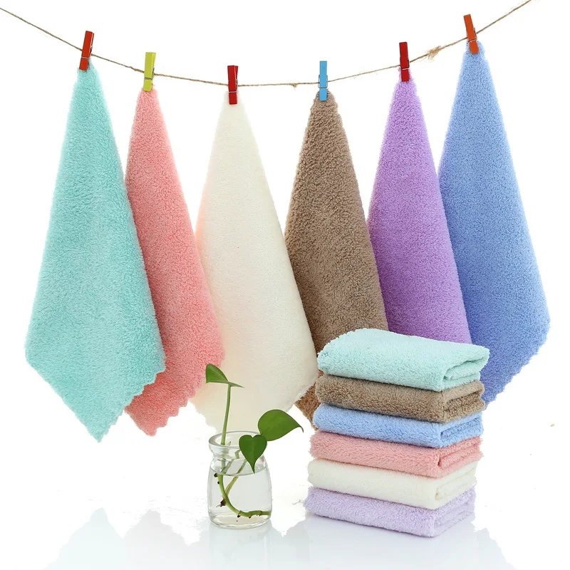 

Baby Towel Face Towels Baby Bath Towel Handkerchief Burp Cloths Soft Microfiber Absorbent Washcloth Children Towels 25x25cm