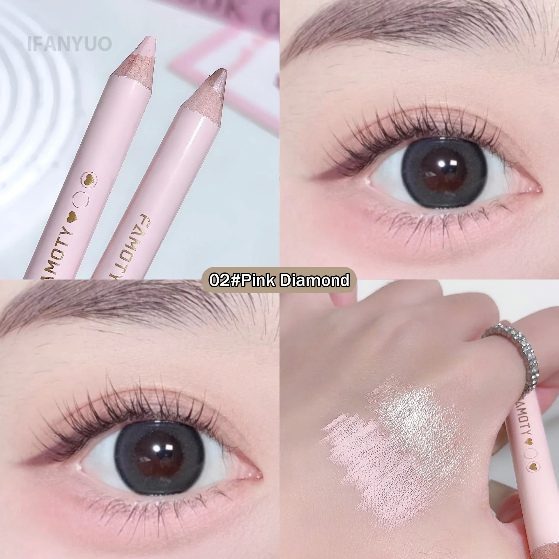 Double Head Highlighter & Contour Stick V Face Sculpting Nose Shadow Concealer Mineral Cream Gel Pen for Brightening