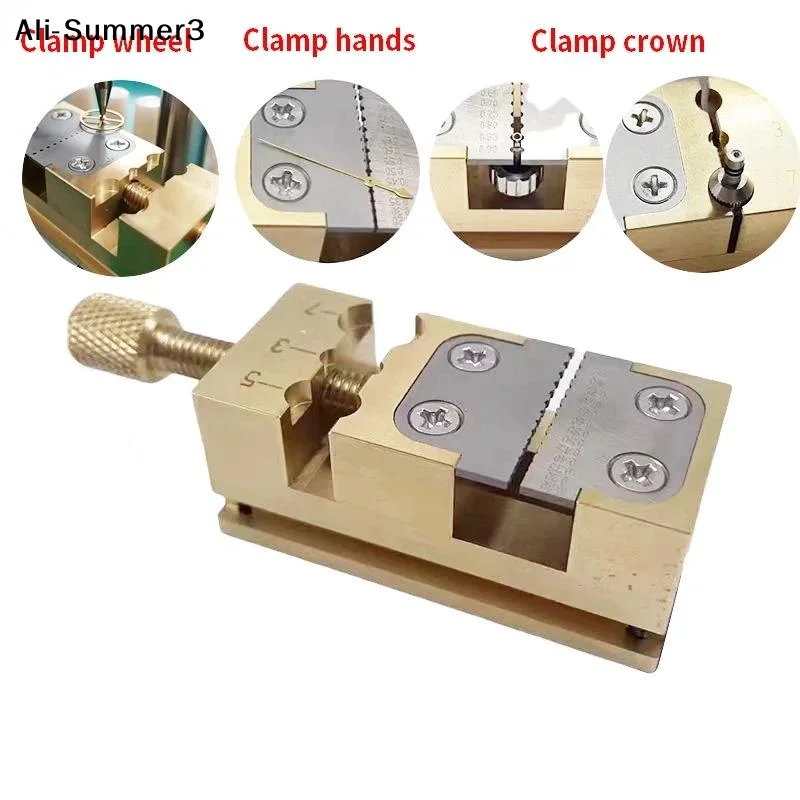 【AZ0】Watch Repair Fixture Pliers Watch Collet Tightening Tool Watch Head Holder Table Vice Pointer Tube Clamp Watch Repair Tools