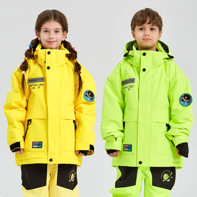 

MUTUSNOW New Kids' Ski Jackets Winter Warm Snow Clothes Waterproof Breathable Ski Jacket Outdoor Boys And Girls' Snowboard Coat