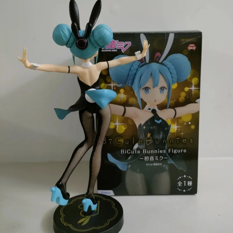 Original Furyu Bicute Bunnies Vocaloid Hatsune Miku Pvc Anime Action Collections Model Toy Figures Birthday Gift view 4