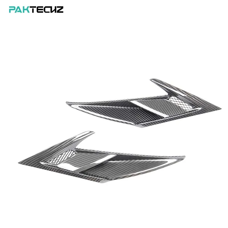 Paktechz Prepreg Carbon Fiber Parts Bodykit Front Vent Trims for Ferrari F8 Tributo Spider