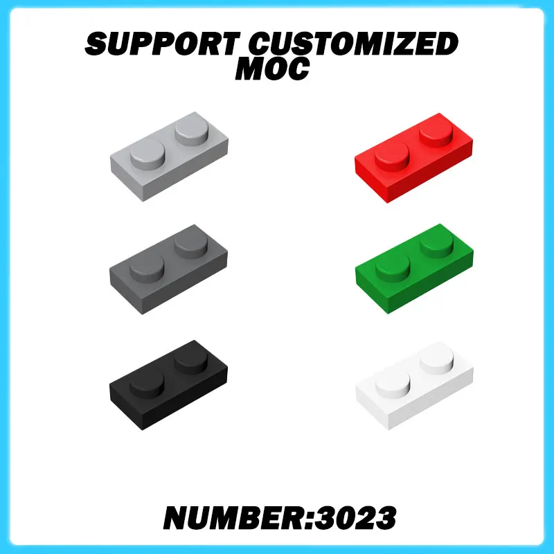 3023 Platte 1 x 2 Ziegelsammlungen Bulk Modulares Spielzeug für technisches MOC DIY Geschenk 50 g Verkauf Gebäude Blöcke kompatibel DIY