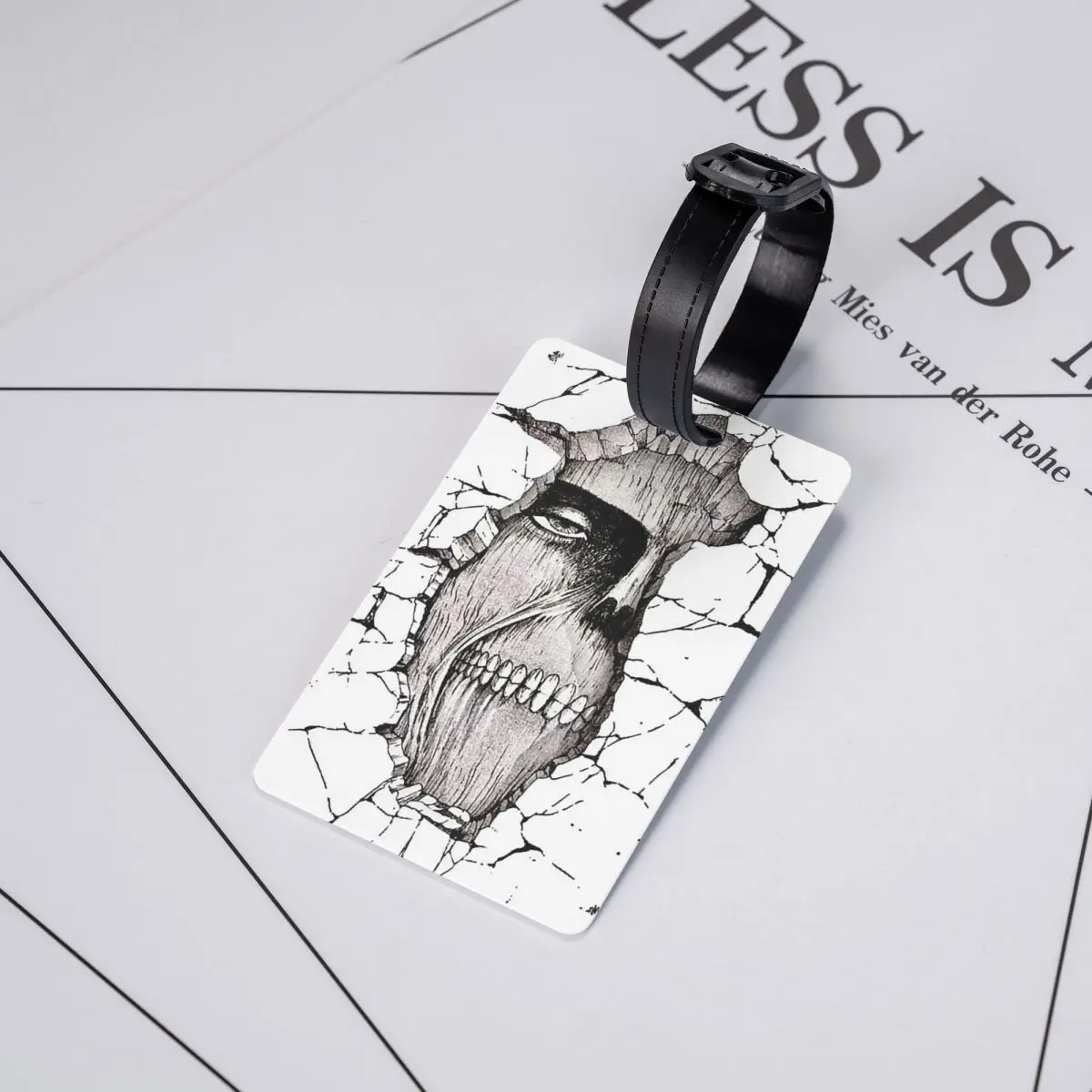 جدار تيتان هجوم على تيتان اليابان الكرتون علامات الأمتعة حقيبة سفر لطيف الأمتعة الصعود علامة التسمية حامل معرف اسم العنوان #5