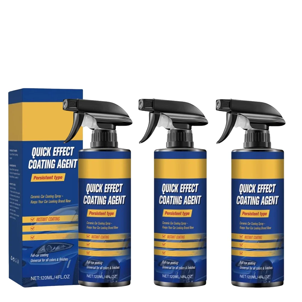 1/2/3 sets autopoetsmiddel, snel effect coatingmiddel, reparatie krassen en slijtage snel, Sopami Sar coating spray, autolak polish kit