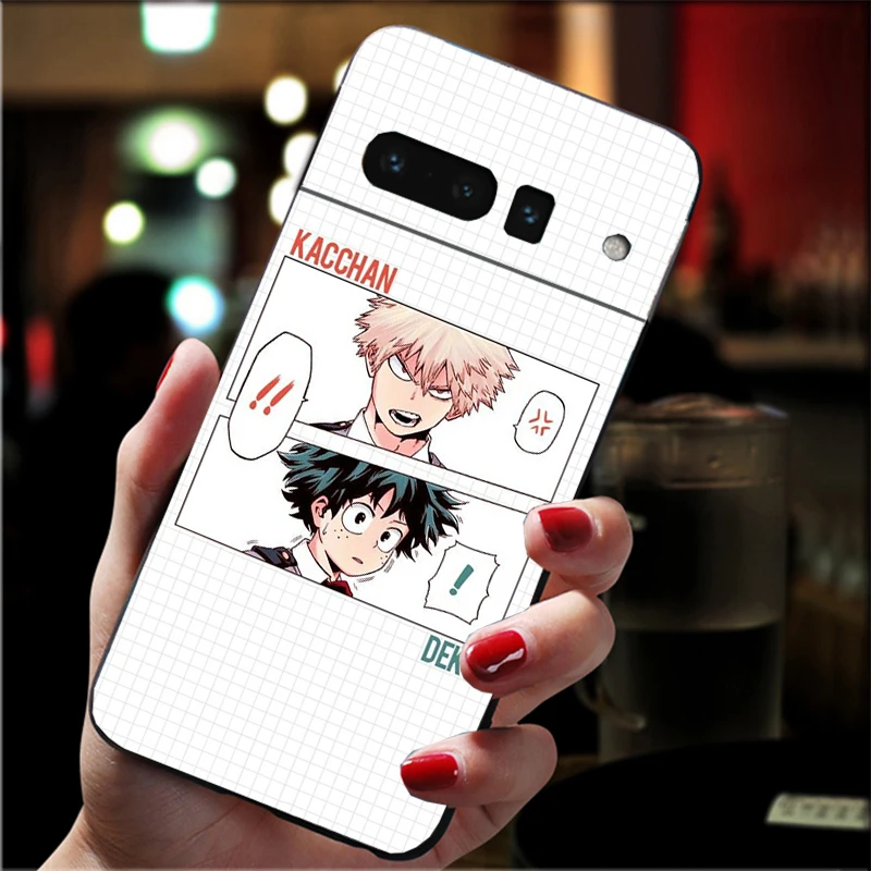 Phone Case For Google Pixel 10 Pro XL 9 Pro XL 8 7 6 Pro 9A 8A 7A 6A Pixel 8 7 6 5 Anime My Hero Academia deku bakugou