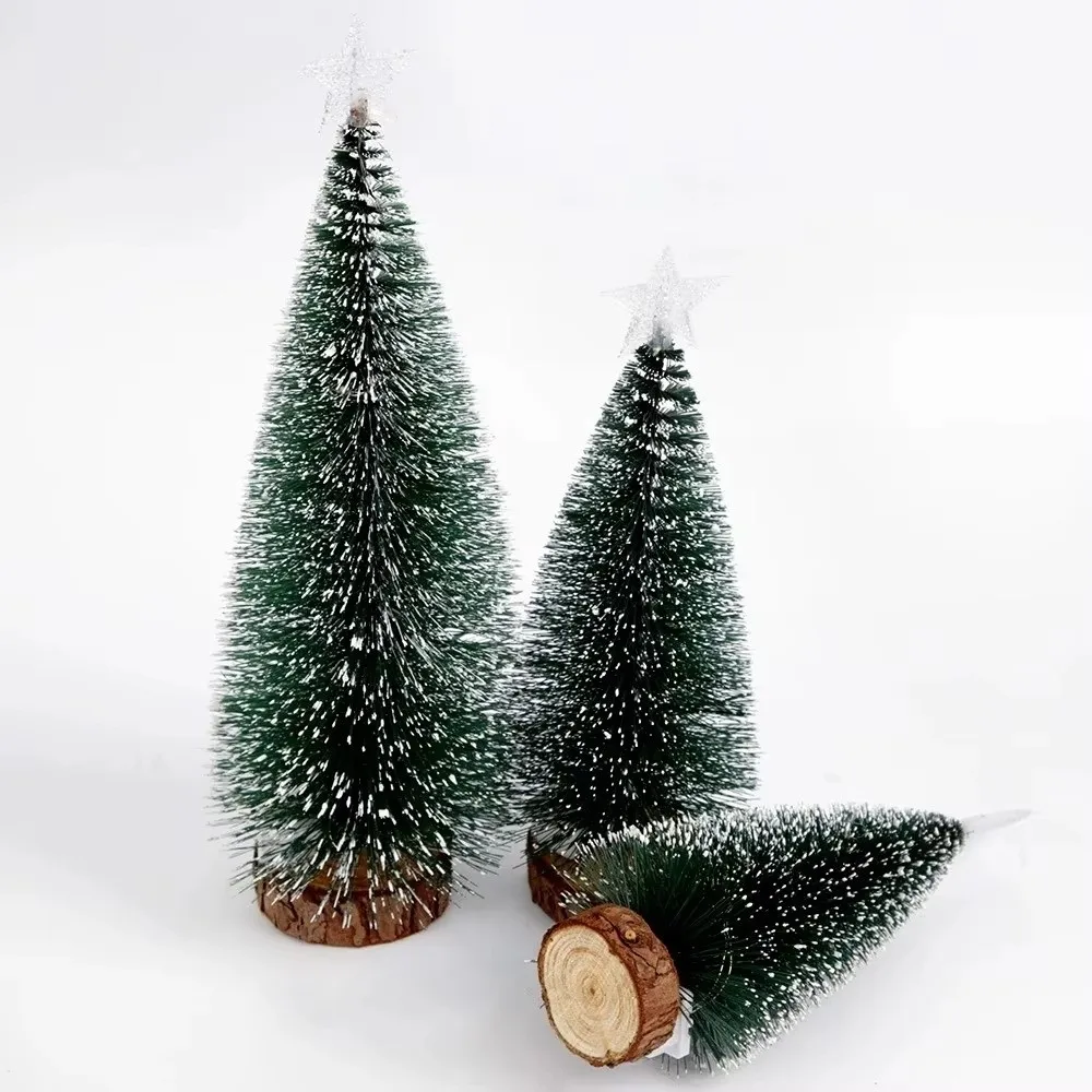

New Plastic Xmas Tree Cedar Wood Christmas Tree Glowing Mini Christmas Decoration Xmas