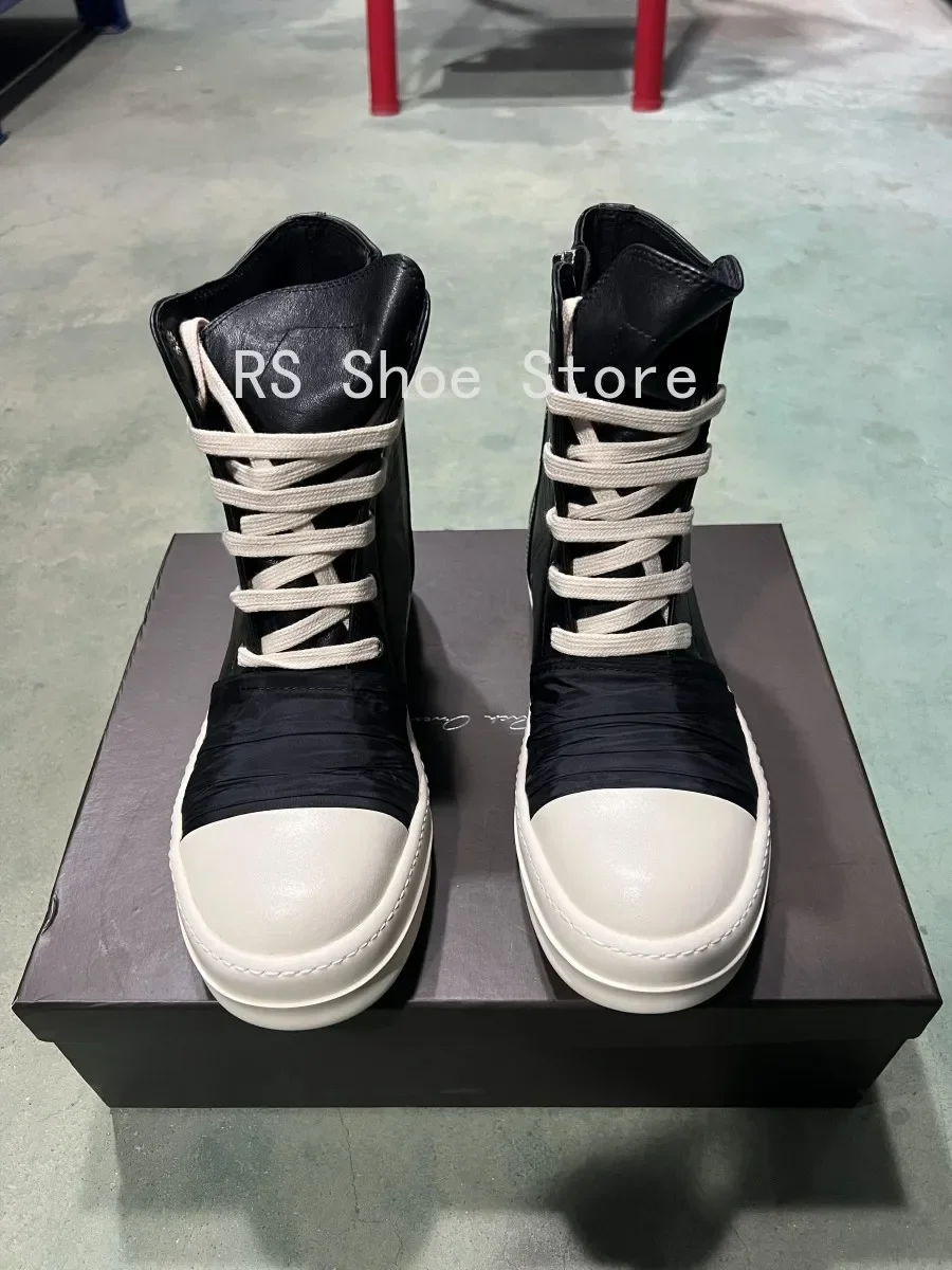 Ro كلاسيكي جلد أسود عالي الجودة حذاء رياضة تصميم كلاسيكي حذاء رجالي سستة التمهيد الدانتيل يصل النساء حذاء من الجلد أحذية رياضية كاجوال