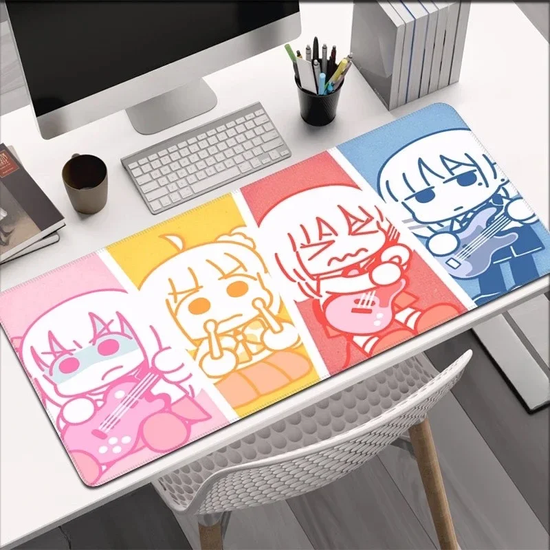 Leder-Tastaturpad Bocchi The Rock Lock-Edge Extended Mousepad Kawaii Pink Purple Office Desktop Protection Game Keyboard Pad