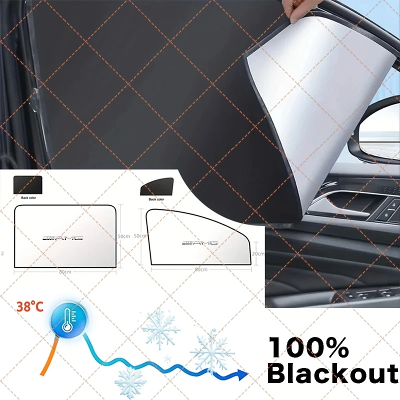 Car Windshield Sun Shade Visor UV Protection Shield For Mercedes Benz AMG W204 W205 W203 W211 W212 W213 W201 W210 Class A B C E view 3