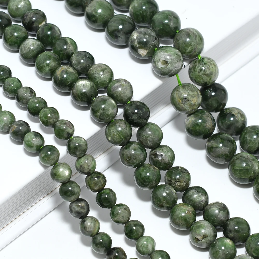 Natural Diopside With Mica Loose Round Beads 6mm/8mm/10mm