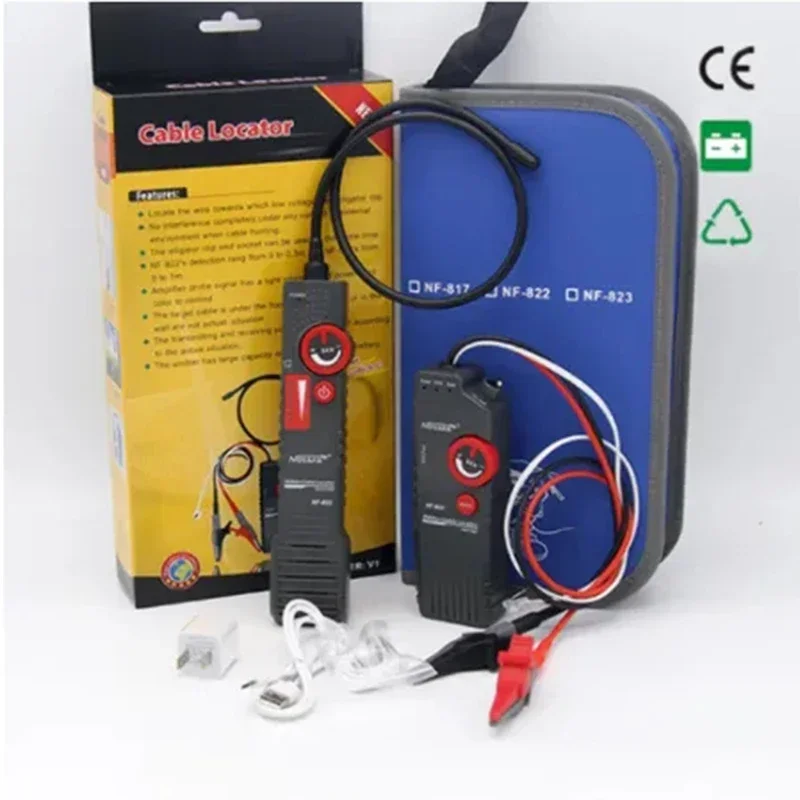 [100% nuevo] NF-822 rastreador de cables de alto voltaje subterráneo 220V Cable de red prueba localizador de tuberías de Metal probador buscador de línea de 1000m
