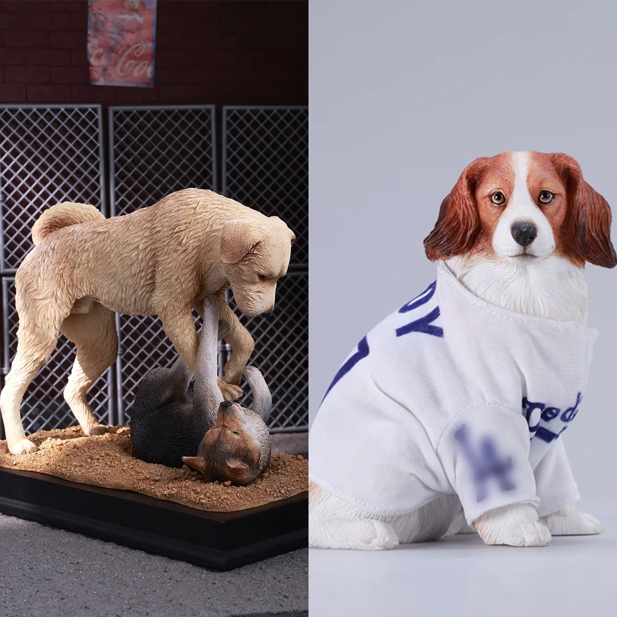 

HIPLAY JXK Kooikerhondje Dog Static Expertly Hand-Painted Lifelike King Charles Static Dog Animal Figurine