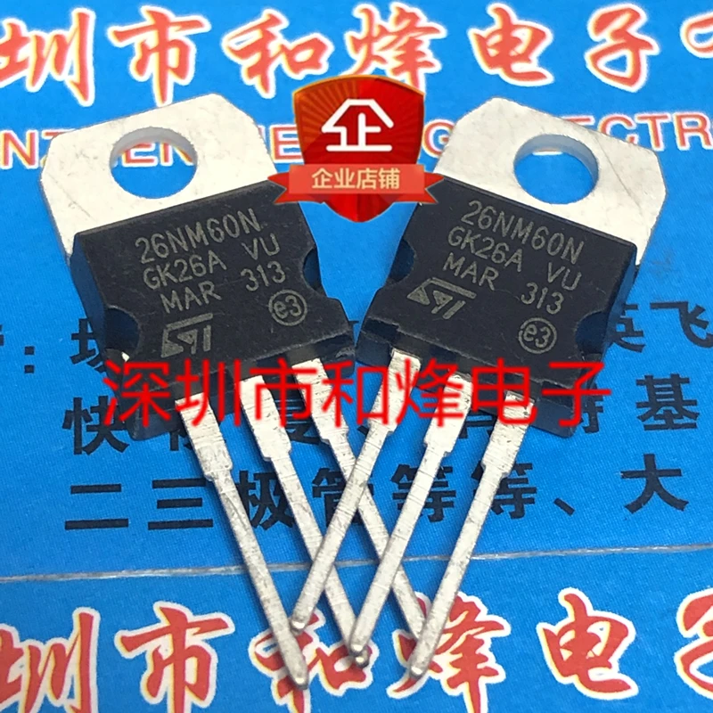 10PCS/Lot P26NM60N STP26NM60N TO-220 MOS 600V 20A Really Stock Best Quality In Stock Fast Shipping